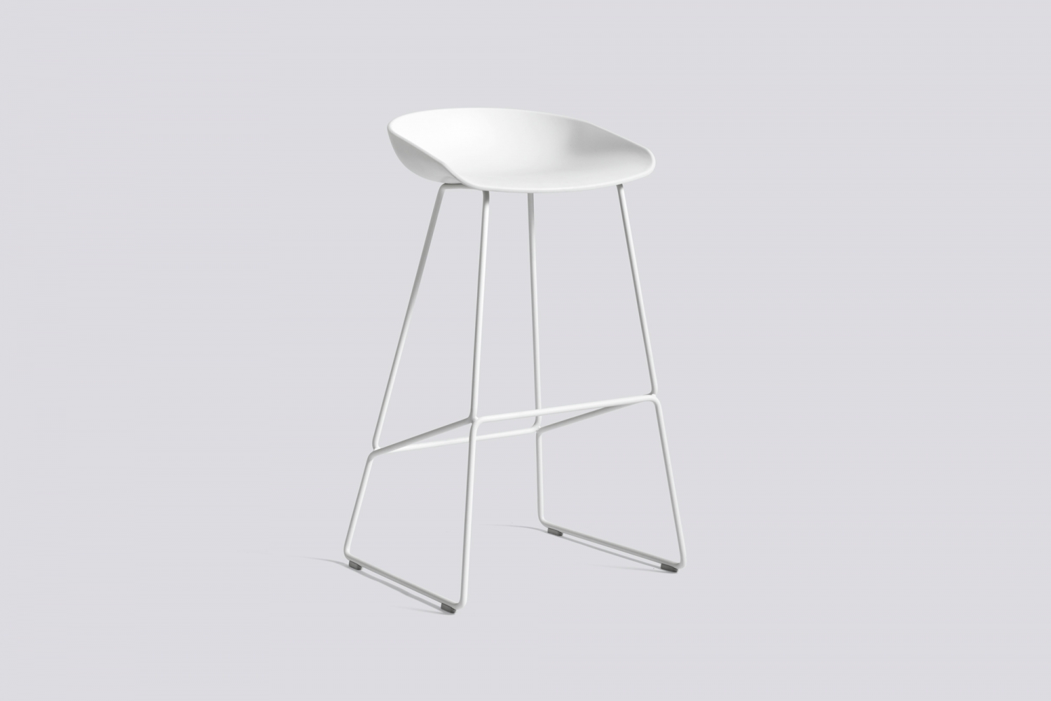 ABOUT A STOOL - AAS 38 - 65 cm - White seat - White frame