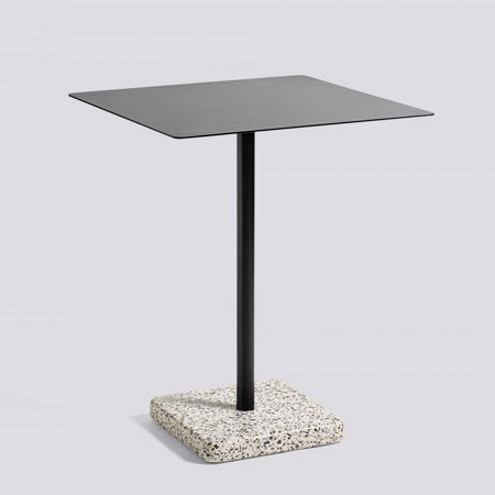 TERRAZZO TABLE - Square - Anthracite / Grey