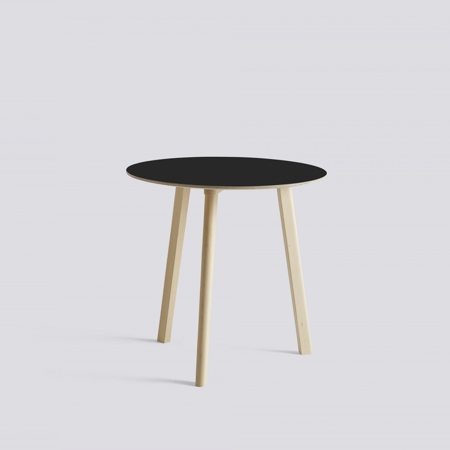 COPENHAGUE DEUX - 220 - 75 x 73 - Black Laminate - Untreated Beech