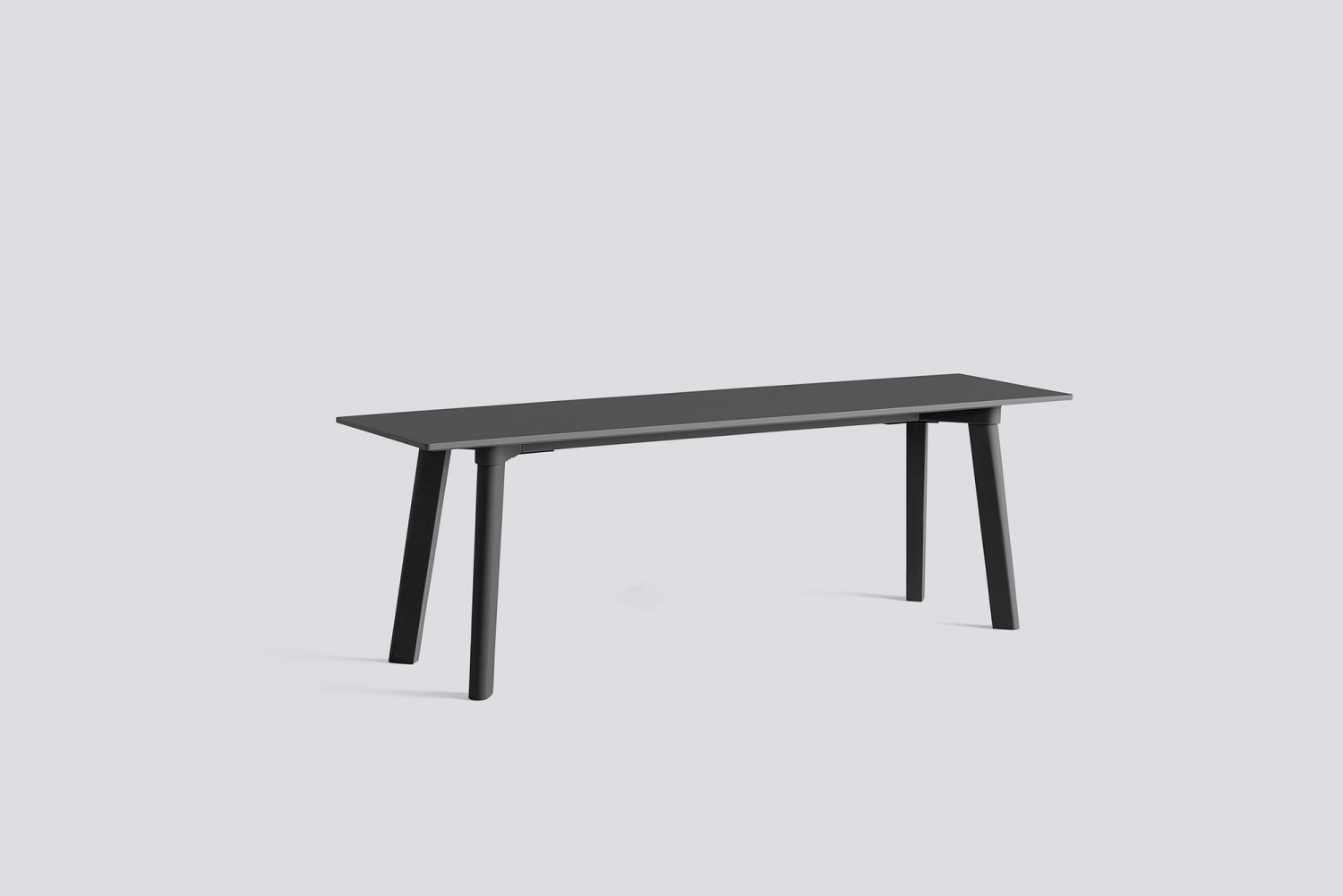 COPENHAGUE DEUX - 215 - 75 x 35 x 45 cm - Dark Grey Laminate - Water-based Lacquered Oak