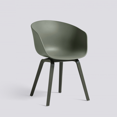 ABOUT A CHAIR - AAC 22 - Blue - Water-based Lacquered Oak