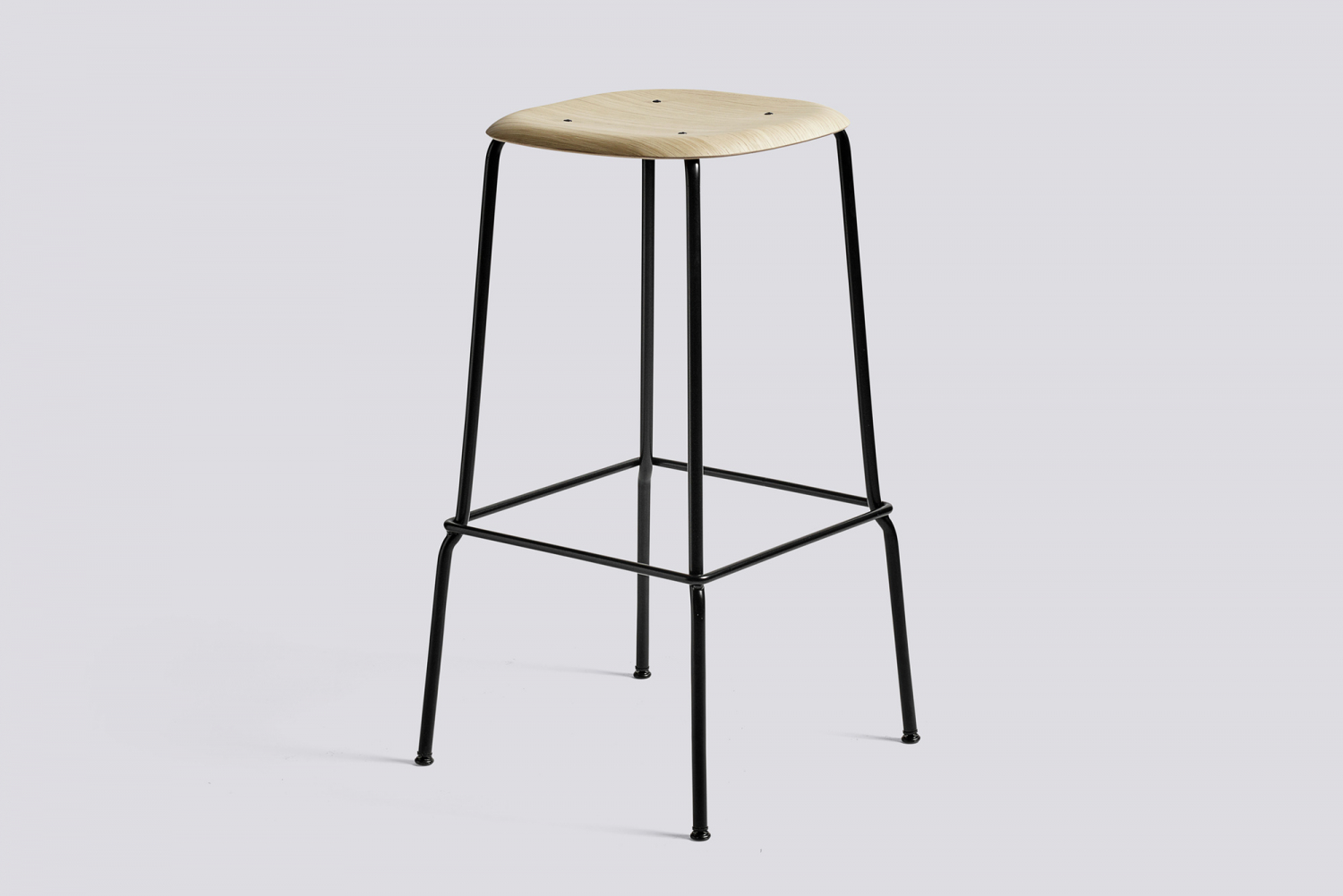 SOFT EDGE 30 - 65 cm - Oak Matt Lacquered - Black