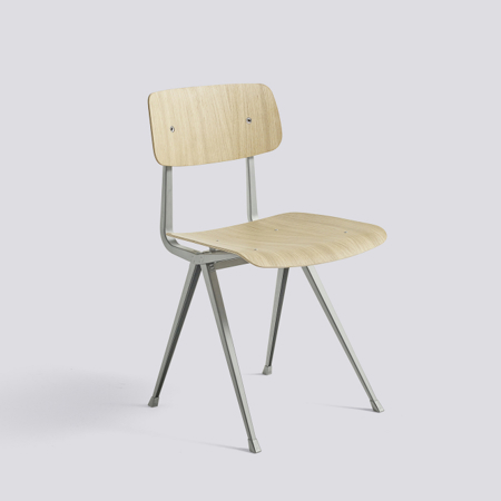 RESULT CHAIR - Water-based Lacquered Oak - Grey