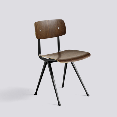 RESULT CHAIR - Smoked Oak Veneer - Black