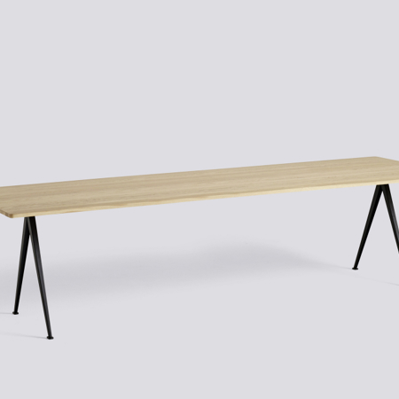 PYRAMID TABLE - 02 - 300x85 - Water-based Lacquered Oak - Black