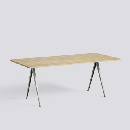 PYRAMID TABLE - 02 - 190x85 - Water-based Lacquered Oak - Grey
