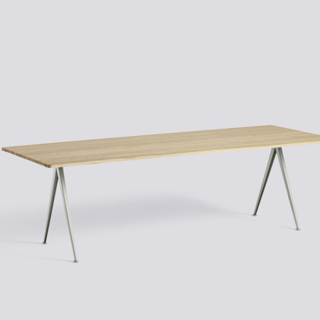 PYRAMID TABLE - 02 - 250x85 - Water-based Lacquered Oak - Grey
