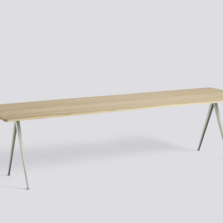 PYRAMID TABLE - 02 - 300x85 - Water-based Lacquered Oak - Grey