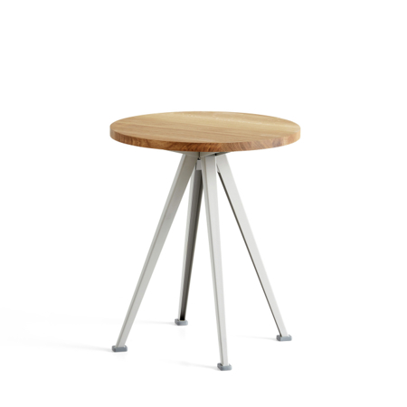 PYRAMID COFFEE TABLE 51 - Ø45,5 cm - Oiled Oak - Grey