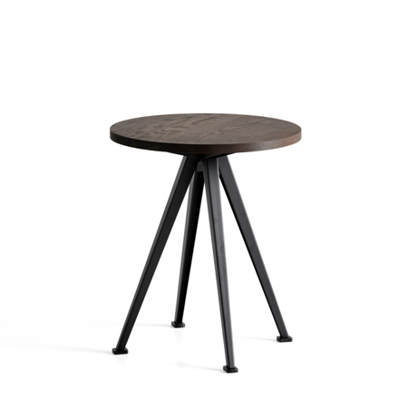 PYRAMID COFFEE TABLE 51 - Ø45,5 cm - Smoked Oak - Black