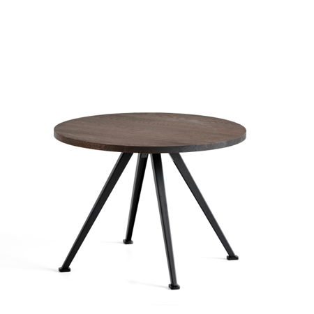 PYRAMID COFFEE TABLE 51 - Ø60 cm - Smoked Oak - Black