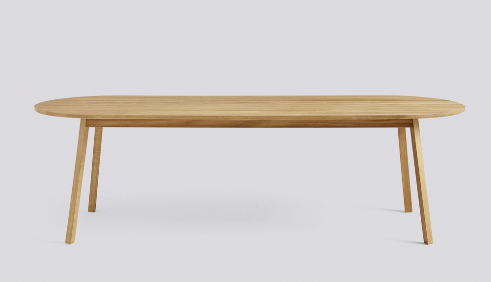 TRIANGLE LEG - TABLE - L200 - Clear lacquered oak